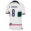 Virallinen Fanipaita Portugali B.Fernandes 8 Vieraspelipaita MM-Kisat 2022 - Miesten